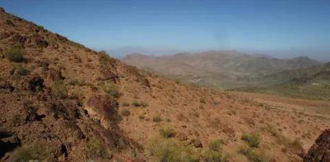 High-altitude mountain slopes
