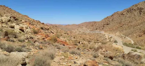 High-altitude mountain valley